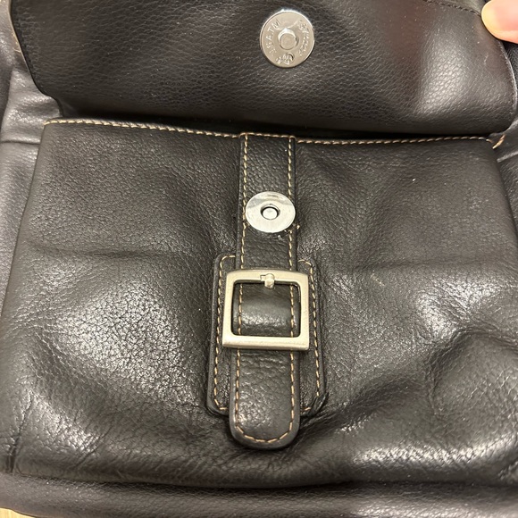 Mini black leather backpack - Picture 3 of 13
